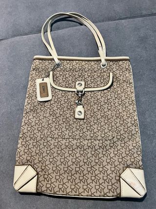 Bolso DKNY Beige y Marrón
