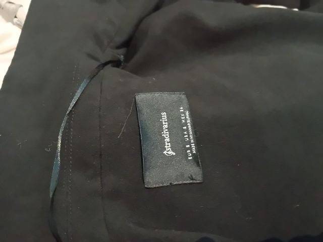 Chaleco largo negro Stradivarius