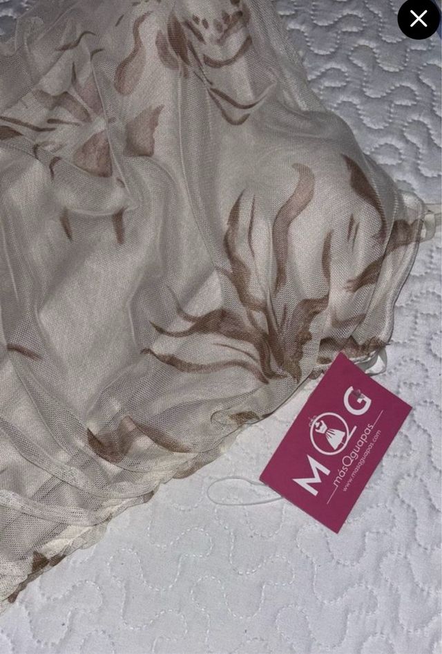 Vestido largo estampado floral