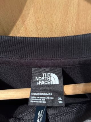 Sudadera The North Face Negra y Plateada talla XL