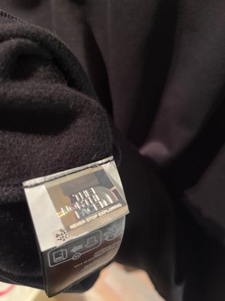 Sudadera The North Face Negra y Plateada talla XL