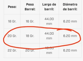 Dardos 95% Tungsteno