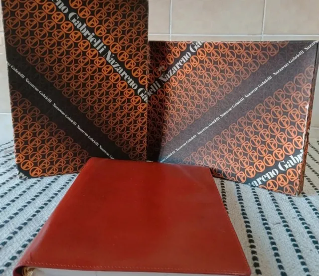 Portadocumenti pelle + agenda Nazareno Gabrielli