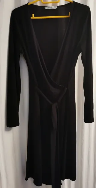 Vestido Mango Negro Talla XS