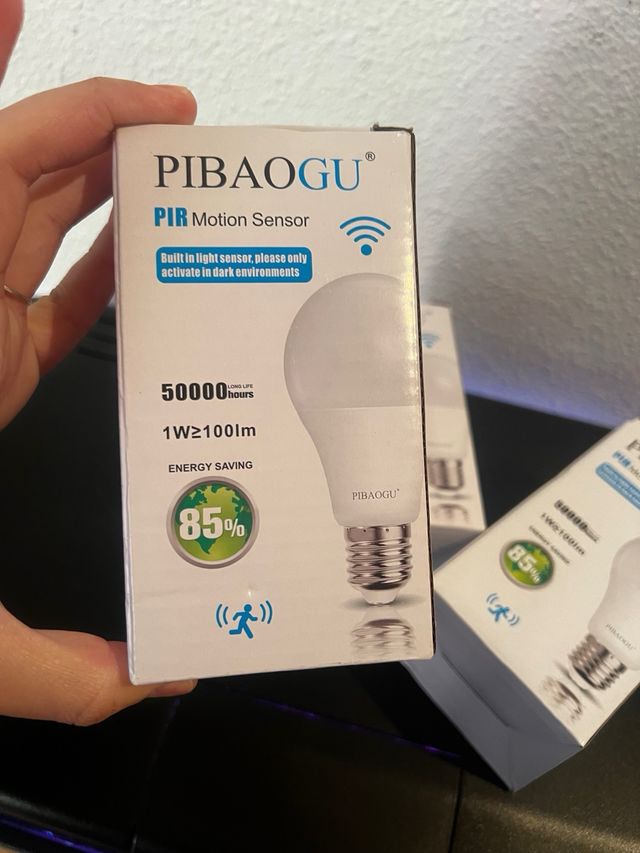 3 Lâmpadas LED PIBAOGU PIR Sensor de Movimento