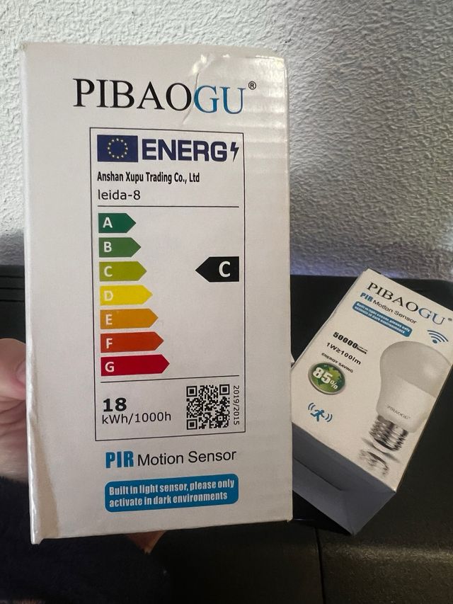 3 Lâmpadas LED PIBAOGU PIR Sensor de Movimento