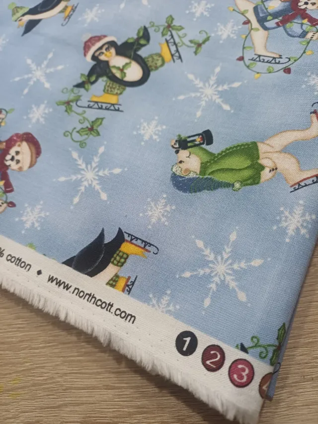 Tela Patchwork Snow Days Terry Perry