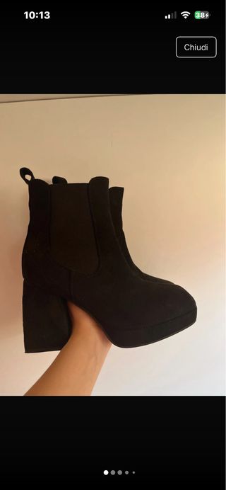 Stivaletti tacco alto neri