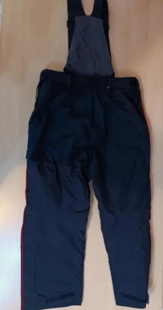 Pantaloni termici impermeabili neri rossi