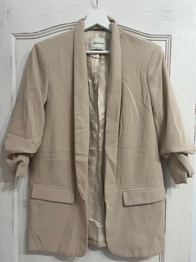 Chaqueta Stradivarius Beige Talla S