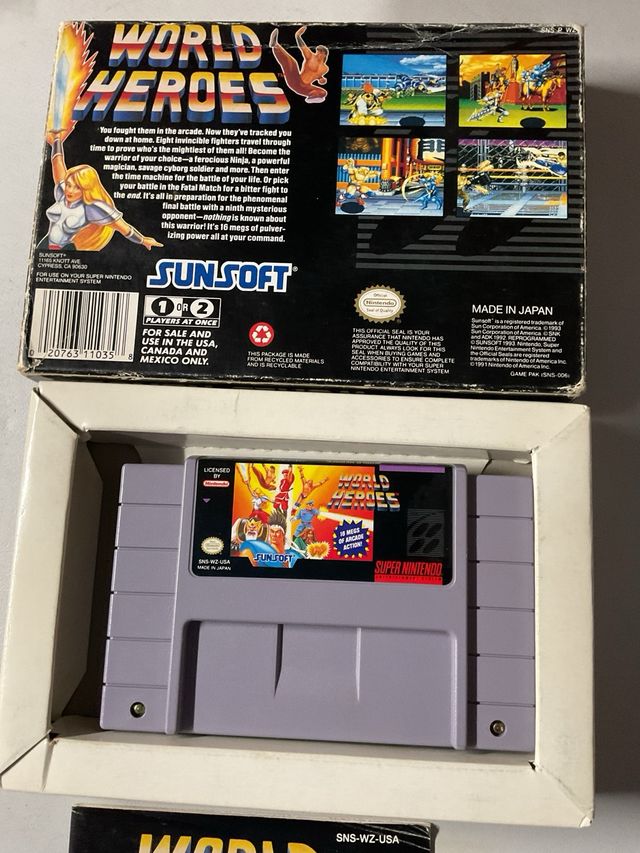 World Heroes Super Nintendo SNES