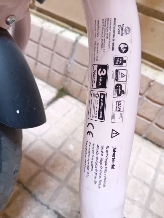 Bicicleta de equilibrio Mundo Diver