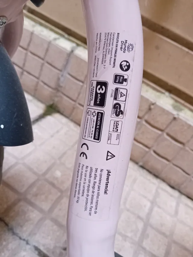 Bicicleta de equilibrio Mundo Diver