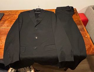 Traje negro hombre