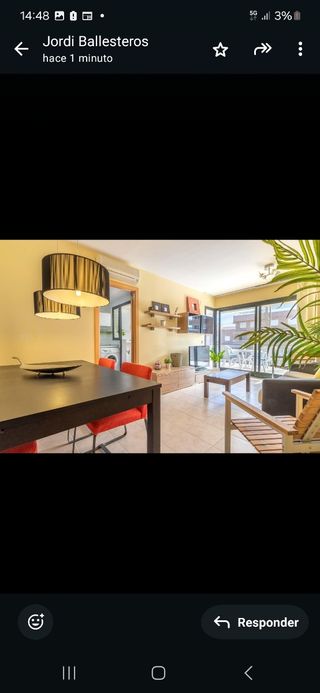 Mesa extensible wengué y 4 sillas