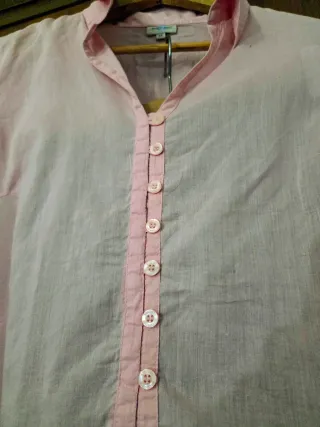 Conjunto Camisa Rosa y Pantalón Negro