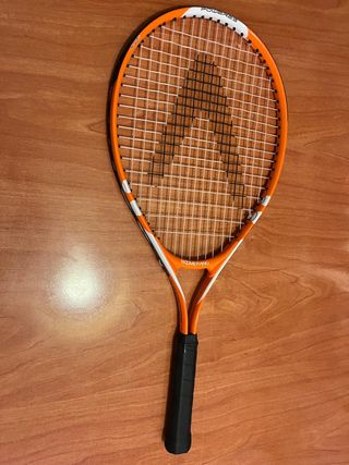 Raqueta de tenis naranja