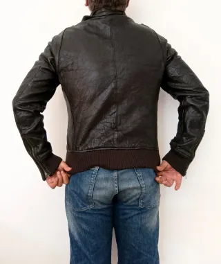 Biker Cuero Auténtico Japan Rags M Medidas indicad