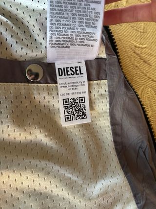 Giacca Diesel mezza stagione grigia