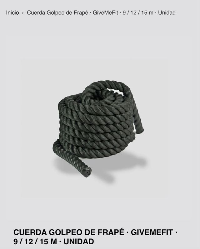 Cuerda de golpeo GiveMeFit 9/12/15 m