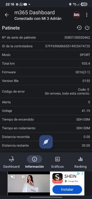 Patinete Eléctrico Xiaomi Mi Electric Scooter 3