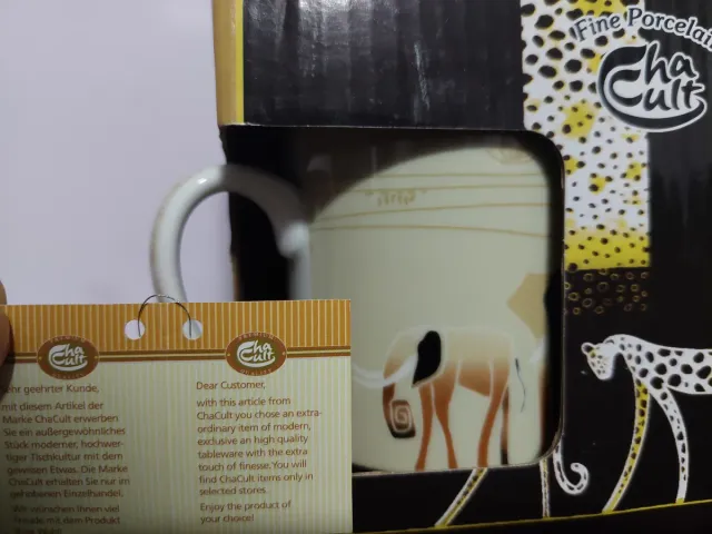 Taza té Cha Cult Porcelana Fina. Nuevo