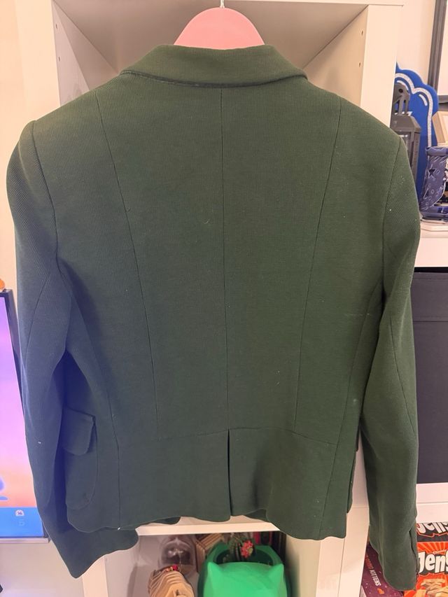 Chaqueta Zara Basic Talla M Verde