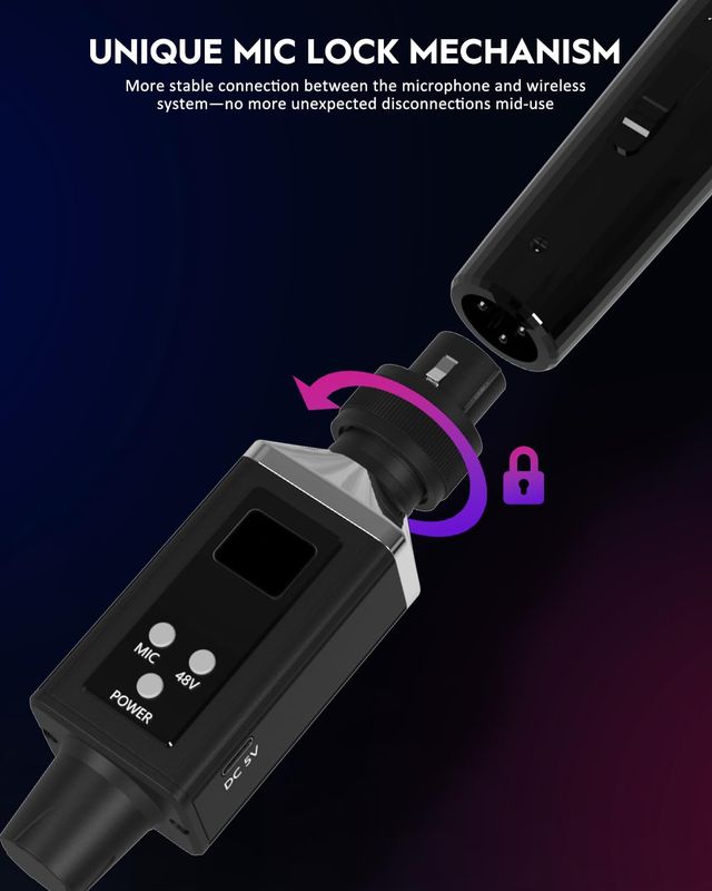 Trasmettitore XLR UHF wireless 16 canali