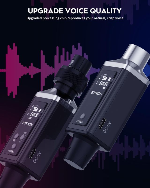 Trasmettitore XLR UHF wireless 16 canali