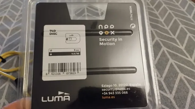 Candado Disco Moto Luma 74D Amarillo