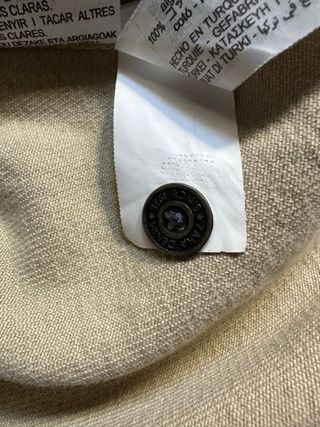 Sobrecamisa Zara Beige