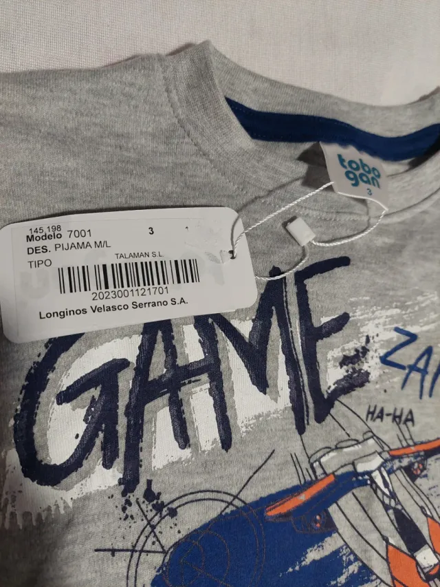 Pijama Kiabi Game Talla 6-8 años