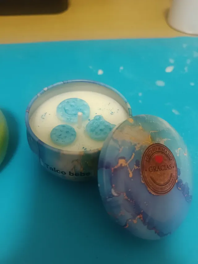 Vela artesanal en tarro