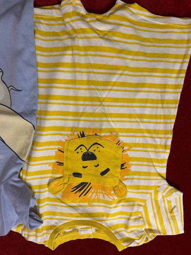 Set 2 pagliaccetti neonato Dumbo e Leone