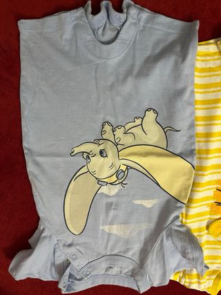 Set 2 pagliaccetti neonato Dumbo e Leone