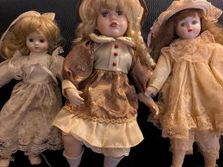 Muñecas de porcelana vintage