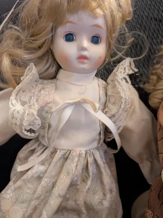 Muñecas de porcelana vintage