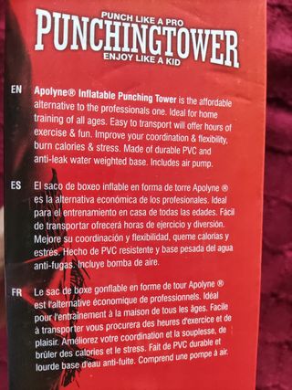 Saco Boxeo Inflable Punching Tower