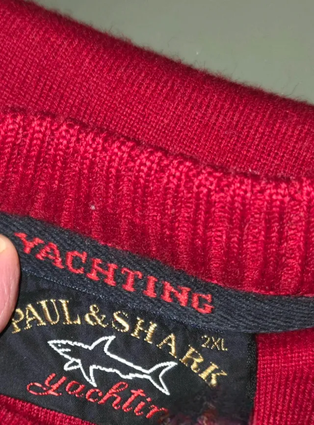 Paul & Shark Jersey Rojo Talla XXL