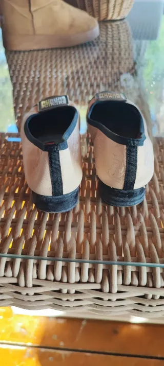 Bailarinas Carolina Herrera Beige y Negro