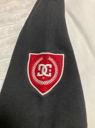 Sudadera DC XL Capucha Blanca y Negra