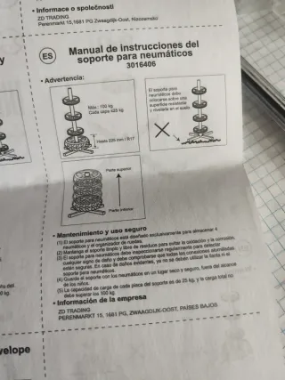 Soporte para neumáticos