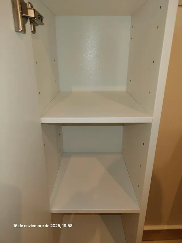 Armario auxiliar baño blanco