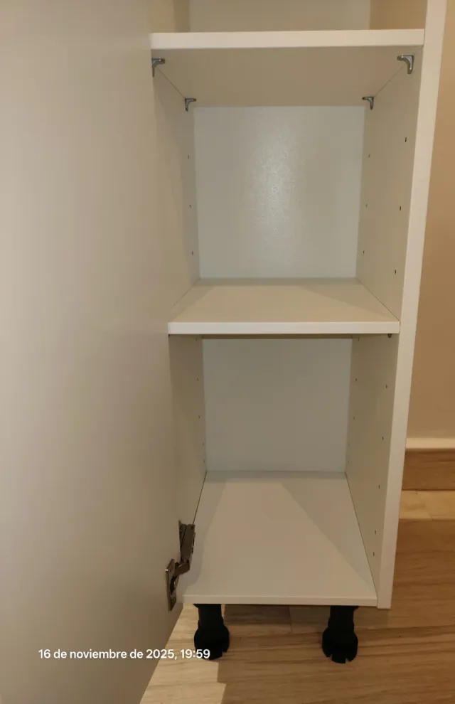 Armario auxiliar baño blanco