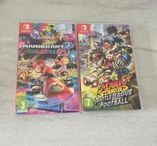 Mario Kart 8 Deluxe e Mario Strikers Switch
