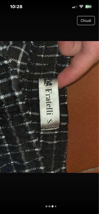 Pantaloni a quadri cucina TAGLIA S