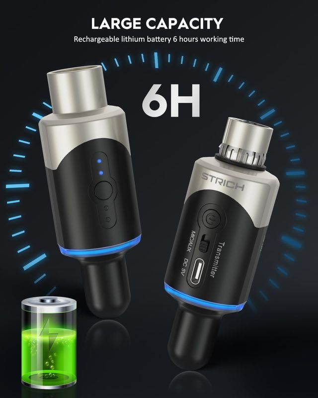 Microfono Wireless UHF XLR Trasmettitore