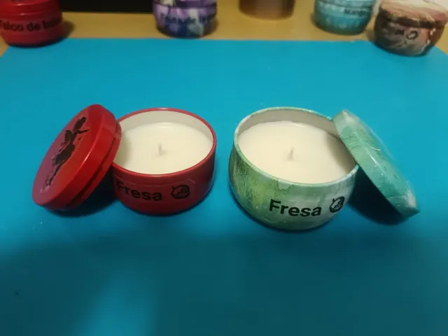 Velas artesanales en tarro