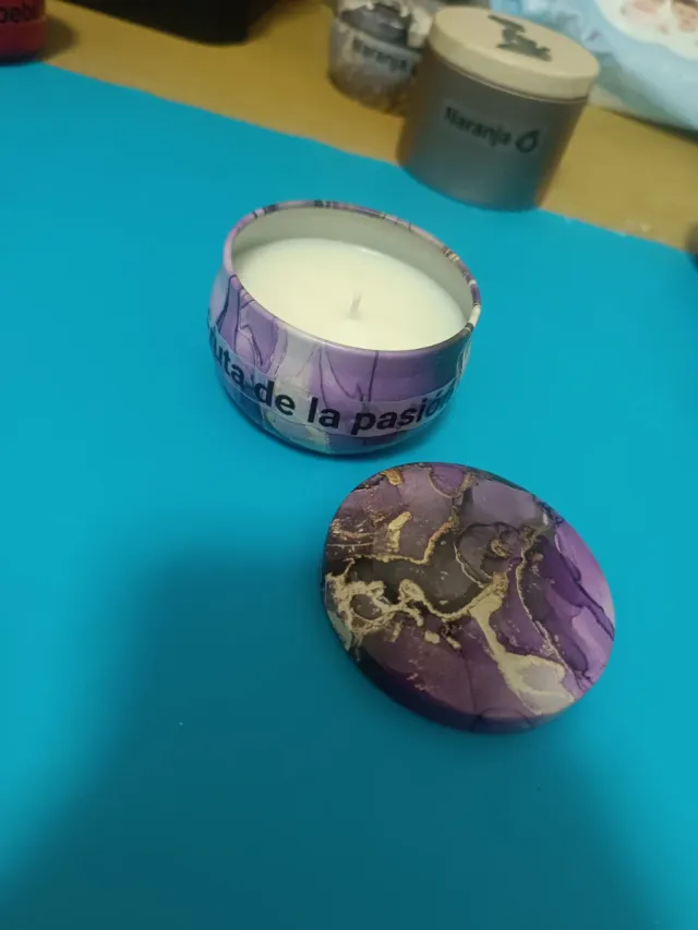 Velas artesanales en tarro