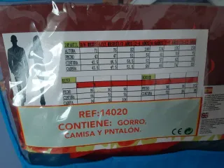 Disfraz Bombero Talla M Hombre